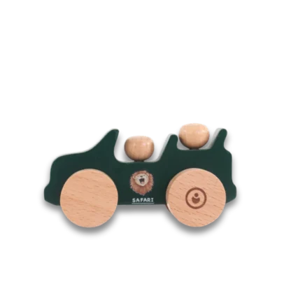 Jeep Wooden Toy Push Car viewed from the left
