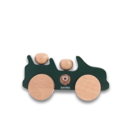 Jeep Wooden Toy Push Car viewed from the right