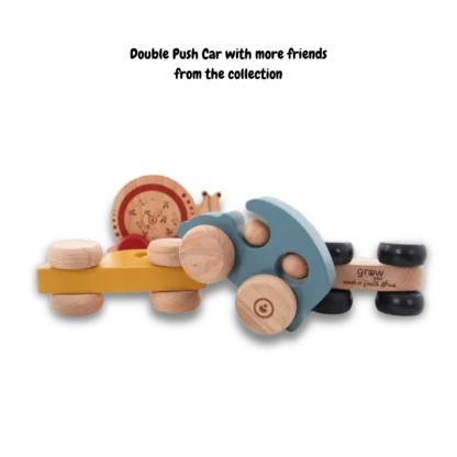 Little Greyton Double Push Car with other wooden toys from the Little Greyton Collection