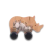 Wooden Rhino Push Toy right side view